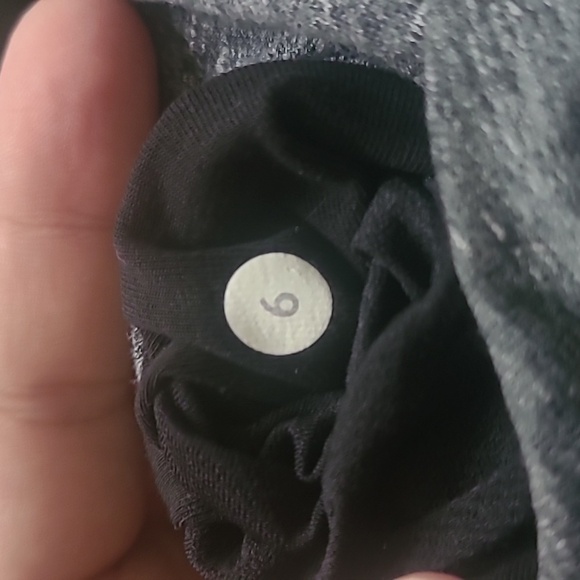 Lululemon That's A Wrap Cardigan Heathered Snow Slub Coal Sz 6 - Picture 12 of 16